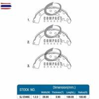 ราคา ก้ามผ้าเรคคู่หลัง TOYOTA VIOS 1.5 E,J year 2008-2015 VIOS GEN2, YARIS 1.5 G, E, J year 2006-2015 COMPACT TCN-2346 (43720775294)