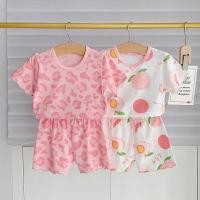 ราคา พร้อมส่ง ✿ชุดเซ็ดผ้าร่อง (เสื้อพร้อมกางเกง) สีชมพูลายทหาร ลูกพีช น่ารักสุดๆ✿ (23620406089)