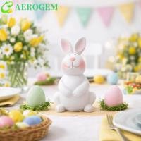 ราคา AEROGEM เครื่องประดับกระต่ายอีสเตอร์, รูปปั้นกระต่ายตกแต่งการ์ตูน, งานฝีมือศิลปะมินิตุ๊กตากระต่ายพลาสติกตกแต่งบ้าน (52757463997)