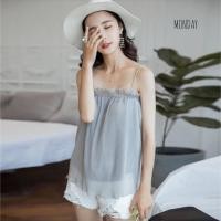 ราคา เสื้อสายเดี่ยวชีฟอง (1980710689)