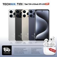 ราคา TIMI T20 (6+128GB) โทรศัพท์ Android13 จอใหญ6.92 นิ้ว(เล่นได้2หน้าจอ) แบตเตอรี่6500mAh กล้อง13MP ประกันศูนย์ไทย 12 เดือน (24326087102)