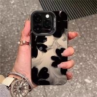 ราคา เคสไอโฟน กลีบดอกสีดำ สำหรับ IPhone 14 11 12 13 15 PRO MAX 6 7 6S 8 14 15 Plus XR XS MAX 6SPlus 7Plus 6Plus 8Plus 14Plus (24744825857)