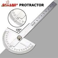 ราคา เครื่องวัดมุมสแตนเลส 180 องศา Protractor ช่างไม้ unomma (42412757658)