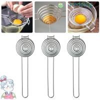 ราคา สั่น491ที่แบ่งไข่, วงกลมช่องทางด้ามยาวแยกไข่แดง, แกดเจ็ต ครัวสแตนเลสกรองไข่ (29894363977)