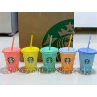 ราคา ✅ของแท้% แก้วรียูส Starbucks คอลใหม่เปลี่ยนสีได้เมื่อใส่น้ำเย็นพร้อมส่ง (4847522586)