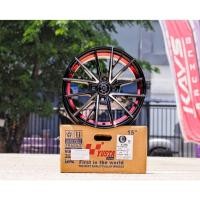 ราคา ล้อแม็ก ลาย ซามูไร/Y-244 ขนาด 15X7.0 4 รู 100 ออฟ 35 สีดำขลิบแดง MB RED งาน YUSTA ( 4 วง) (40304652846)
