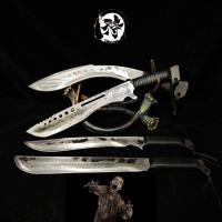 ราคา มีดเดินป่า​ รุ่น​ Zombie​ ซีรีส์ European and American Zombie Workshop วัสดุ​:สปริง​แมงกานีส​ มี4แบบให้เลือก​ (26826069968)