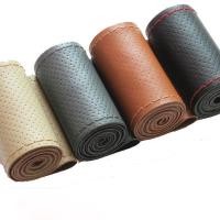 ราคา ปลอกหนังหุ้มพวงมาลัยรถยนต์ หนังวัวแท้ แบบเต็มรู ขนาด 36 38 40 ซม. DIY (24612180972)