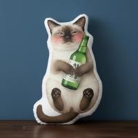 ราคา ตุ๊กตาไดคัท พิมพ์สองด้าน หมอนตุ๊กตา ผ้านุ่ม Plush Pillow Doll แมว Cat ของขวัญ SUJCAT21 Siamese วิเชียรมาศ (44551505645)