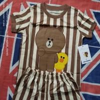 ราคา เสื้อยืดหมีบราวน์ ไซส์ L, XL ของใหม่ 24 (Brown) Line Friends - Hoodie Babylovett (17878617058)