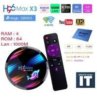 ราคา 8K ใหม่ล่าสุดปี 2020 H96 Max X3 Amlogic S905X3 Android TV Box RAM4 ROM64 (7215464225)