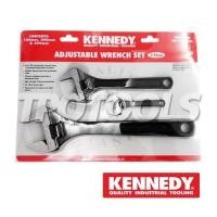 ราคา ประแจเลื่อนสีดำขนาด4"/8"/12"(3ตัว/ชุด)PHOSPHATE FINISH KEN5010600K "KENNEDY"รับประกันสินค้าแท้ 100% (40611604108)