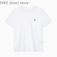 ราคา High quality[CALVIN KLEIN JEANS] W Relax Fit Archive Logo Crew Neck Short Sleeve T-Shirt (27106205926)