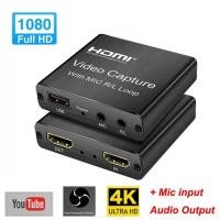 ราคา 4K HDMI Video Capture Card 1080Pการ์ดเกมจับภาพUSB 2.0 เครื่องบันทึกอุปกรณ์สำหรับที่ถ่ายทอดสดการบันทึกวิดีโอ (21329244883)