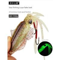ราคา โยตกหมึก jack way โยตกหมึก shekary Luminous Bionic ปลาหมึกปลอม Octopus เหยื่อตกปลาทะเลสำหรับ Grouper ขนาดใหญ่ Eugene นำเข้า (45007740129)
