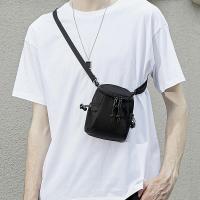 ราคา กระเป๋าสะพายไหล่ขนาดเล็กฮิปฮอปกระเป๋าสะพายข้างสลิงกระเป๋าเก็บโทรศัพท์ผู้ชายกระเป๋าใบเล็ก (50357226092)