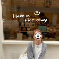 ราคา เล็บความงามกาแฟนมชาร้านขายเสื้อผ้ากระจกเซลฟี่ตู้โชว์กระจกสติ๊กเกอร์ติดผนัง (51657484526)