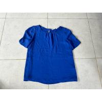 ราคา เสื้อสีน้ำเงิน แขนสั้น กระดุมหลัง size L ป้าย Reitmans (28227293658)
