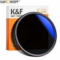 ราคา K&F CONCEPT 37-82mm ND2 to ND400 ND Lens Filter Fader Adjustable Neutral Density Variable 49mm 52mm 58mm 62mm 67mm 77mm (27370174674)