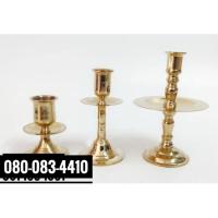 ราคา เชิงเทียนจานรองทองเหลือง 3-5 นิ้ว (8356610552)