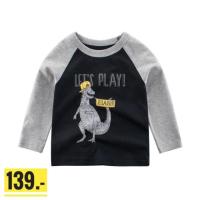 ราคา เสื้อยืดเด็ก Cotton 100% แขนยาว ตัวละ 100 บาท สินค้าในสต็อกพร้อมส่ง (8145247757)