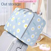 ราคา กระเป๋าเก็บผ้านวม LANFY, กระเป๋าเก็บเสื้อผ้าความจุขนาดใหญ่ Daisy, แบบพกพาพับได้พร้อมหูหิ้วเสื้อผ้า Organizer Home (29915952946)