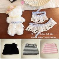 ราคา RUSSIK ผ้ากันเปื้อนคอปกลูกไม้ย้อนยุค,แฟชั่นสไตล์หลายสไตล์ตุ๊กตาลายเสื้อยืดเสื้อผ้า,ลําลองมินิชุดยืดหยุ่นเสื้อยืดสําหรับ10 ~ 15ซม.ตุ๊กตาผ้าฝ้ายสําหรับ17ซม.ตุ๊กตาDIYอุปกรณ์ (48906281000)