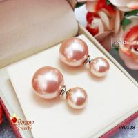 ราคา ต่างหูเงินแท้ ต่างหู ดิออร์ มุกสีชมพู ขนาดเล็ก น่ารัก ฟรุ้งฟริ้ง (EY0128) (304508525)