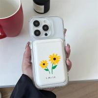ราคา เคสกระเป๋าสตางค์ ลายดอกไม้น่ารัก สีขาว สําหรับใส่บัตร โทรศัพท์ (24311419099)