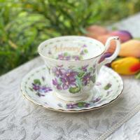 ราคา *มีตำหนิ* ชุดแก้วชากาแฟ Duo Royal Albert Flower of the Month Series "February - Violet" Bone China Made in England (12893022732)