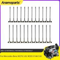 ราคา Intake And Exhaust Valves Fit 3.0 L For Mercedes-Benz M276 3.0L W205 X166 C43 AMG E400 S400 A276050 (48104017118)