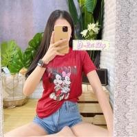 ราคา เสื้อแขนสั้นผ้าวิ้งๆ ผ้าบางใส่สบายมากกสาวๆคนไหนขี้ร้อนบอกเลยหยิบมาแมทช์กับกางเกงยีนส์ขาสั้นคือบับบ (6217403997)