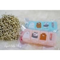 ราคา ตลับใส่ยา 4 ช่อง ลายหมี We bear bears (1669566983)
