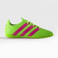ราคา Adidas รองเท้าฟุตบอลเด็ก / ฟุตซอลเด็ก Ace 16.4 IN Kids | Solar Green/Shock Pink/Core Black ( AF5044 ) (21163834939)