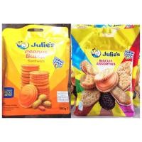 ราคา Biscuit Assorties Julie's จูลี่ส์ บิสกิตรวมรส และ ขนมจูลี่ส์ Julie's ขนมปังกรอบสอดไส้ครีม​เนย​ถั่ว (28100965614)