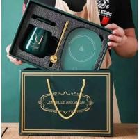 ราคา ชุดแก้วกาแฟพร้อมเครื่องอุ่น อุ่นชาหรือเครื่องดื่มต่างๆ **ไม่มีฝาปิดแก้ว** (4469023767)