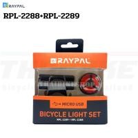 ราคา ชุดไฟหน้าท้ายจักรยาน RAYPAL RPL-2288+RPL-2289 (11281530237)