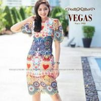 ราคา ❌❌sale❌❌ เดรสผ้าทอปักเลื่อม งานป้าย VEGAS (1419347563)