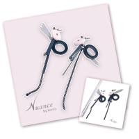 ราคา ต่างหูติดหูแบบยาวชุปสีแบรนด์ Nuance by Korea (23006129397)