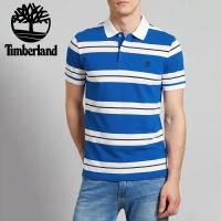 ราคา Timberland เสื้อโปโลลายทาง น้ำเงิน-ขาว Polo Nautic (L รอบอก 45") (มือ2) ของแท้ (46552809811)