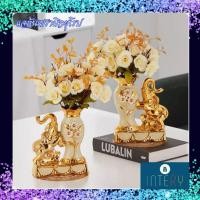 ราคา CT209E040 DECHOME แจกันเซรามิกยุโรป แจกันแต่งบ้าน ดอไม้ปลอม ช้าง European ceramic vase (24830212683)
