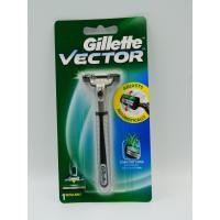 ราคา Gillette Vector ยิลเลตต์ เวคเตอร์ ใบมีดโกนพร้อมด้าม 1 ชิ้น (6365676349)