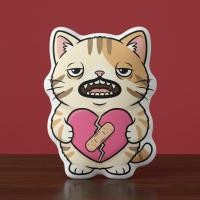 ราคา หมอนไดคัท พิมพ์2ด้าน หมอนสกรีนรูป ตุ๊กตาแมวน่าเกียด ของขวัญแปลก Ugly Cat Pillow Doll Munchkin มันช์กิ้น (50904621925)