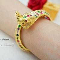 ราคา กำไลข้อมือพญานาคคุ้มภัย ประดับพลอยนพเก้า (2635179820)