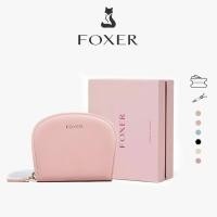 ราคา FOXER กระเป๋าสตางค์หนังวัว กระเป๋าสตางค์ผู้หญิง ที่ใส่บัตรเครดิต ทรงครึ่งวงกลม ช่องใส่บัตรหลายช่อง ของขวัญปีใหม่ (26887508390)