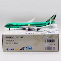 ราคา [การประกันคุณภาพ] SQ Wings L2015 Atlas Airlines B747-8F N863GT สินค้าสําเร็จรูปเครื่องบินโดยสารรุ่น 1/200-----ห้างสรรพสินค้า Yipin Selected (51707228657)