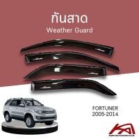ราคา Weather Guard กันสาด คิ้วกันสาด TOYOTA FORTUNER 2005-2014 สีดำเข้ม สกรีนโลโก้ (3343358959)
