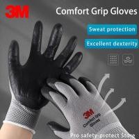 ราคา 1pair 3M Work Gloves Comfort Grip Wear-resistant Thick Slip-resistant Gloves Anti-labor Safety Gloves Nitrile Rubber Glo (26872879140)