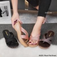 ราคา A333 รองเท้าส้นเตารีด รองเท้าเพื่อสุขภาพ พื้นนุ่มนิ่ม (10786082131)