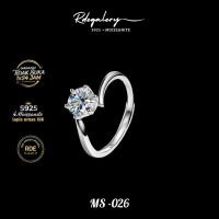 ราคา MS-026/Moissanite คุณภาพสูง S925 แหวน/1 กะรัต moissanite แหวน/แหวน S925 (45005905026)